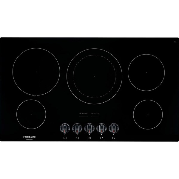 Frigidaire 36-in. Electric Built-In Smooth Top ADA Cooktop, 5 Elements and Express-Select Controls - Black FGEC3648UB - main
